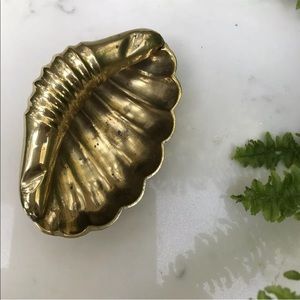 Golden Brass Seashell Small Dish
